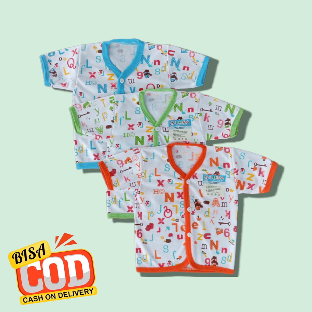 Jual Baju Bayi New Born Motif Bis Isi 3 Pcs Shopee Indonesia