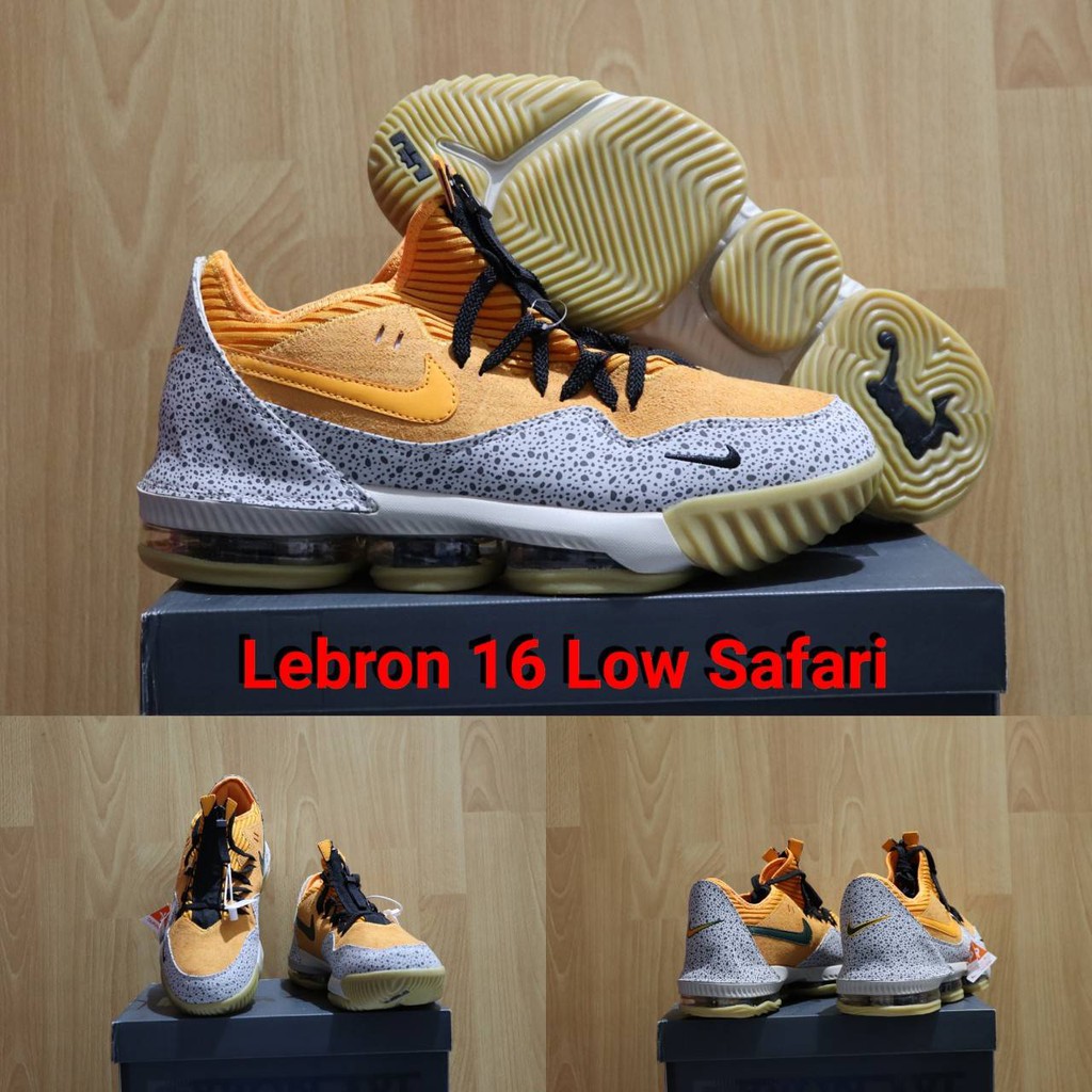 SEPATU BASKET NIKE LEBRON 16 LOW SAFARI REPLIKA BOX ORIGINAL