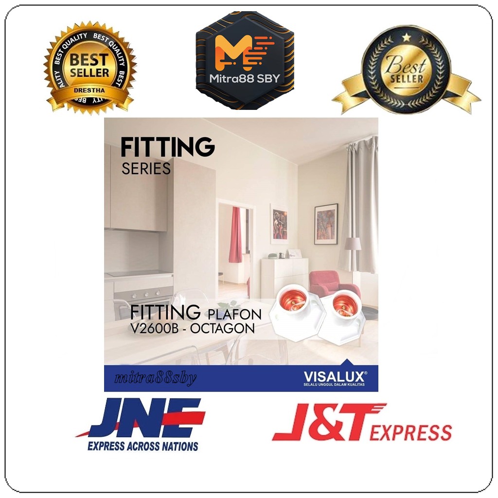 Mitra88sby fitting plafon e27 Visalux