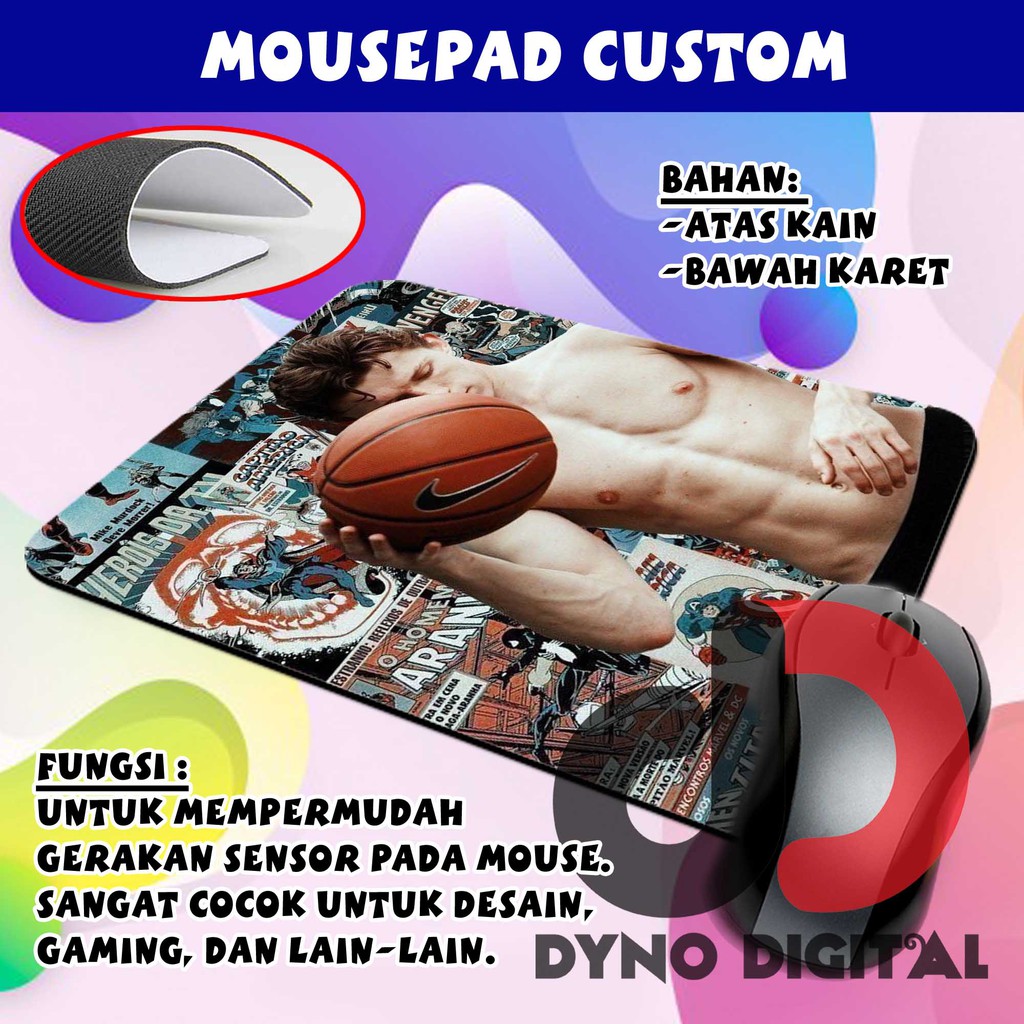 Mousepad Custom Tatakan Mouse Tom Holland Spiderman THS13