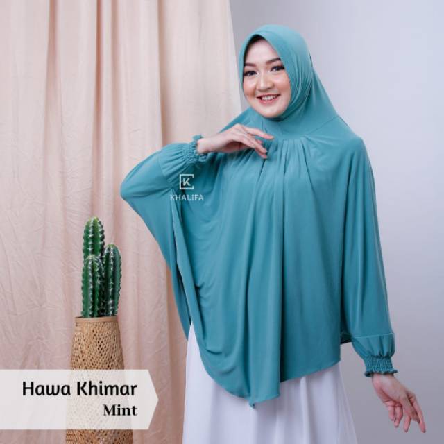 KHIMAR HAWA HIJAB TANGAN || KHALIFA