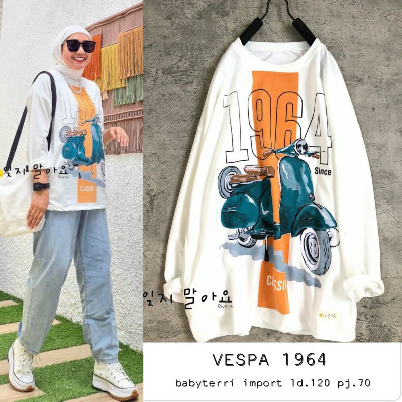 KAOS VESPA IMPORT JUMBO // KAOS VESPA #RAJUT