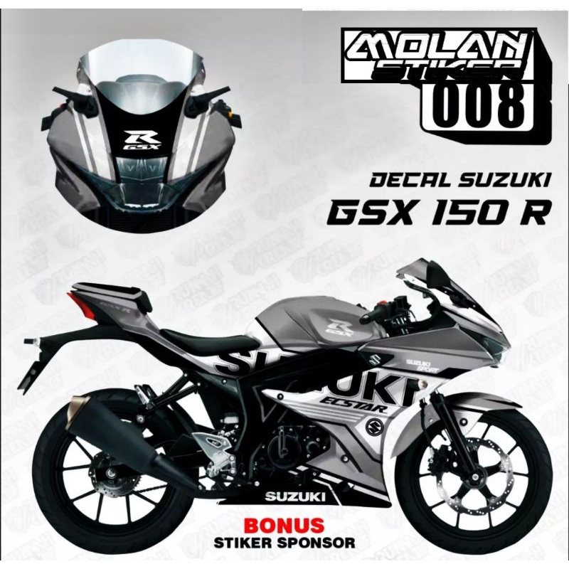 Decal Sticker Striping Variasi FULLBODY Suzuki GSX R 150 / GSX 150 R (Suzuki ECSTAR MOTO GP) | Decal