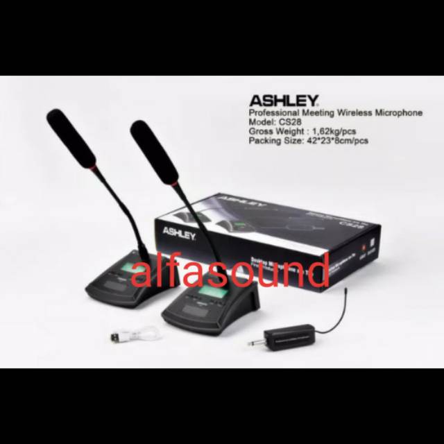 Mic Wireless Podium Ashley CS28 Original Conference Microphone CS 28