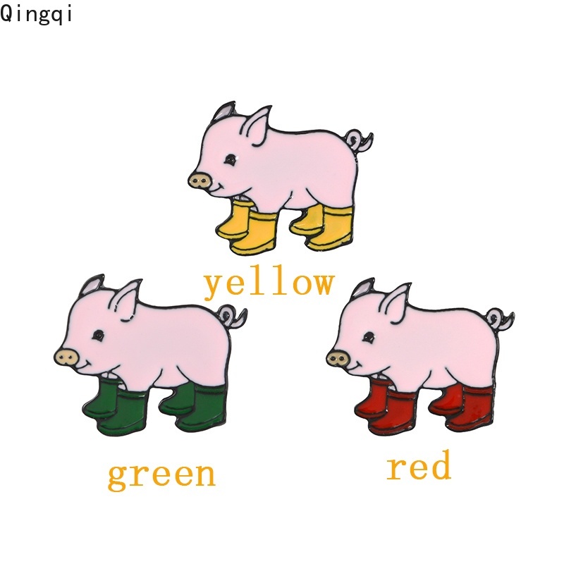 Bros Pin Enamel Bentuk Babi Lucu Untuk Anak