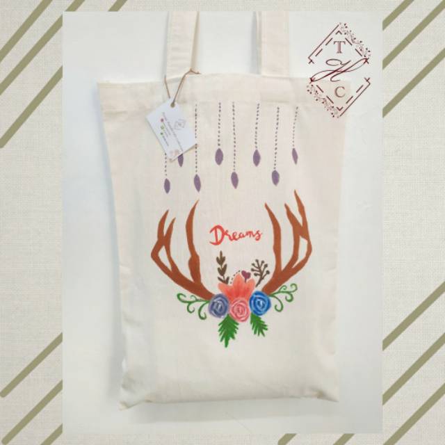 

Totebag Lukis - Antler Dreams -