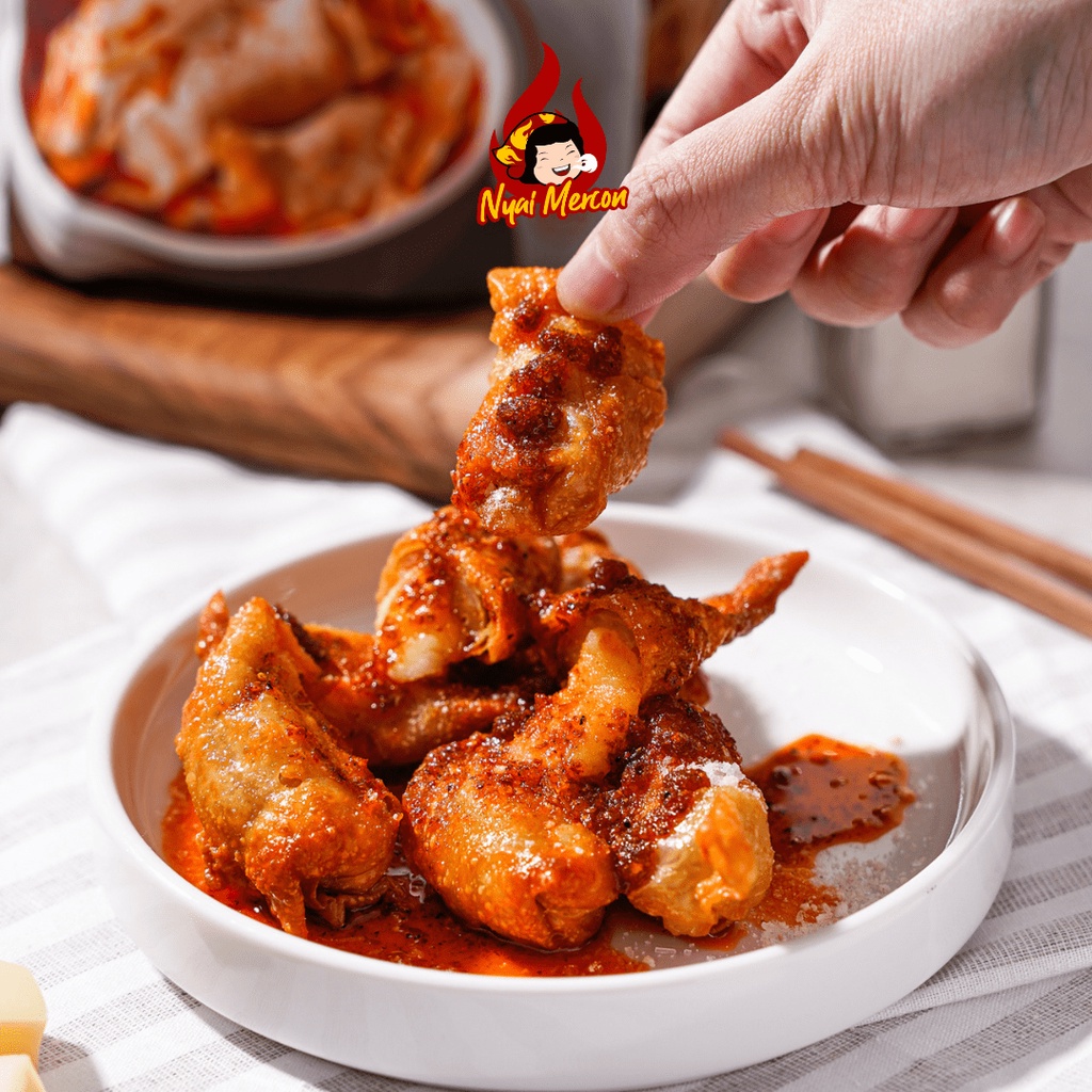 

[ Ready Stok] Pangsit Ayam Keju Nyai Mercon || Cemilan Viral