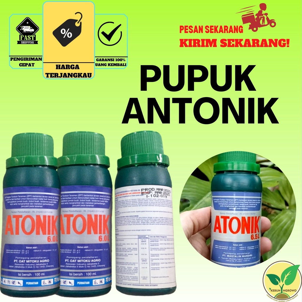 Jual Antonik Pupuk Cair Tanaman Sayuran Buah Zat Pengatur Tumbuh (ZPT ...