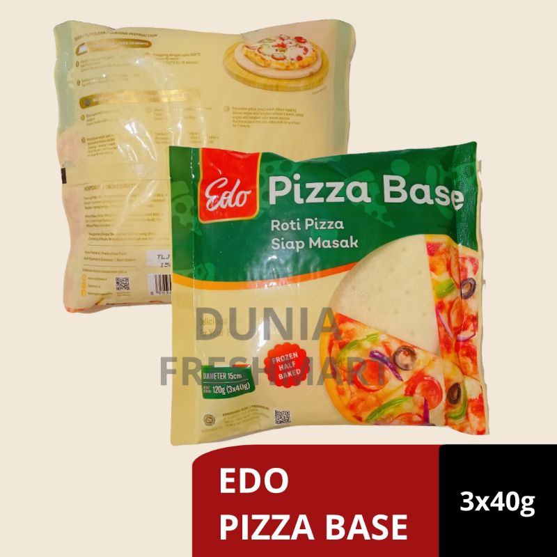 

Edo Pizza Base 120GR/3PCS Kulit Pizza SIAP MASAK PIZA ROTI PIZZA FROZEN PIZZA BEKU