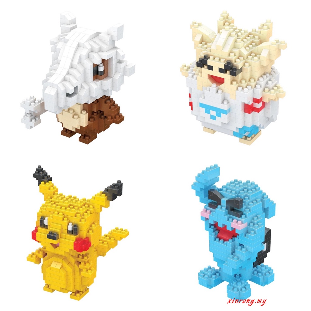 Mainan Lego Blok Nano Diamond Seri Pokemon Pikachu 28 Desain Untuk Anak