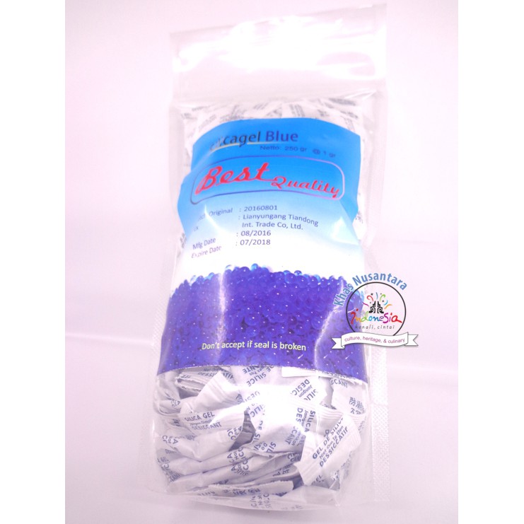 

SILICA GEL 1/4 KG (@sachet 1 gram) /BLUE SILICAGEL Kiloan Anti Jamur