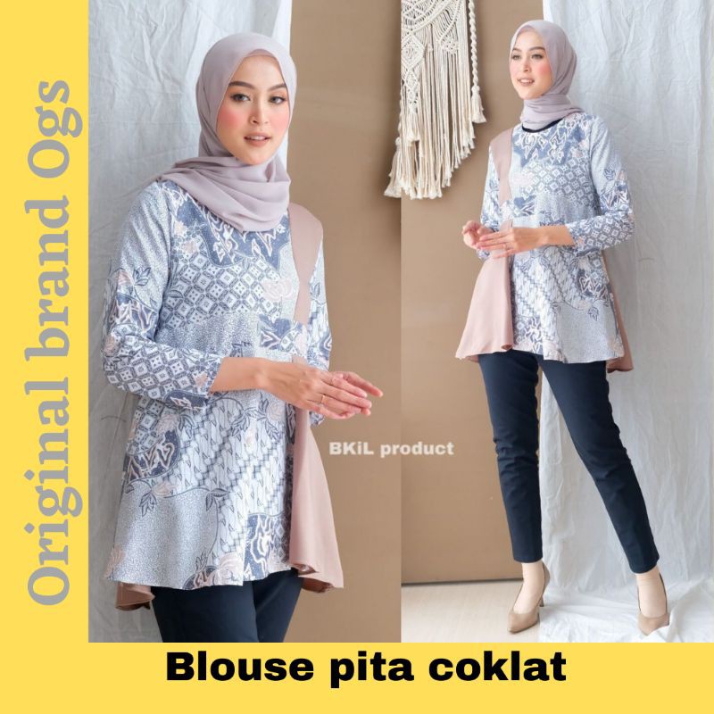 BLOUSE BATIK KOMBINASI WANITA PREMIUM TERMURAH