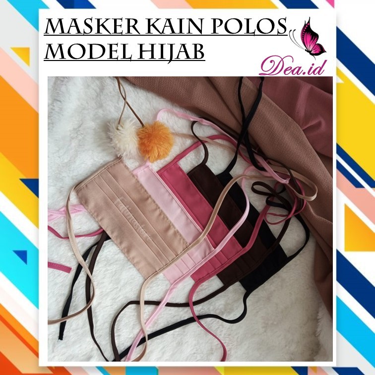 MASKER KAIN WAJAH - PELINDUNG WAJAH KAIN POLOS BAHAN OXFORD (1 kg = 100 pc)