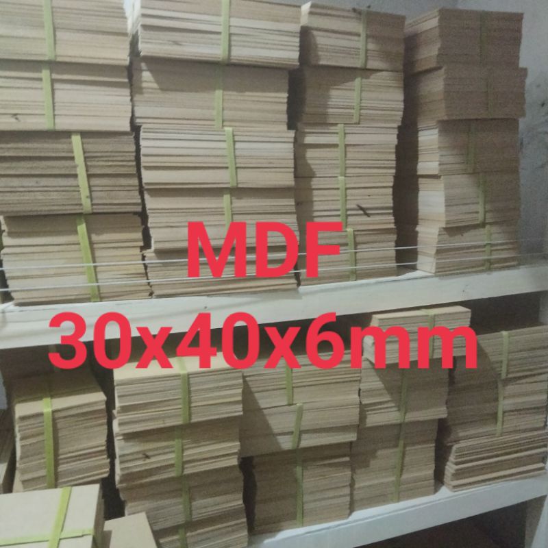 mdf potongan 30x40x6mm siap pakai