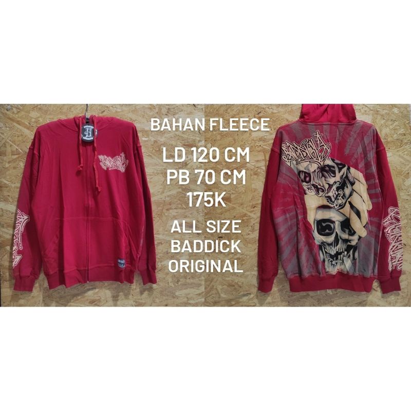 Zipper baddick original merah