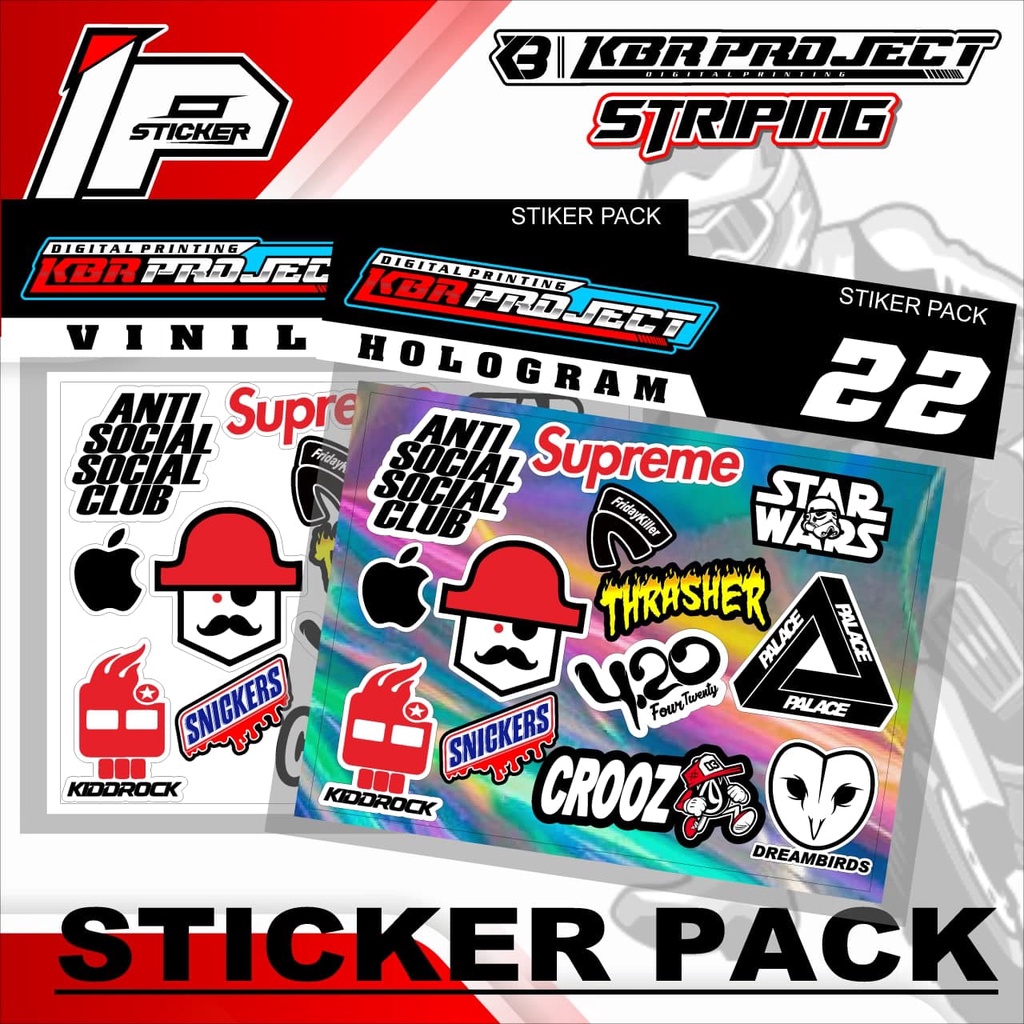 

Sticker Pack - Sticker Pack Variasi List Sticker Pack.22 Design IPING STICKER