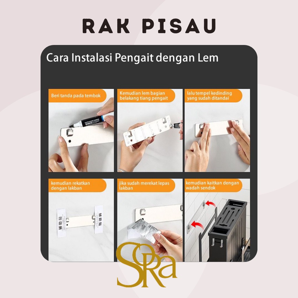 RAK PENYIMPAAN PERALATAN DAPUR / RAK PISAU / WADAH PENYIMPANAN PISAU