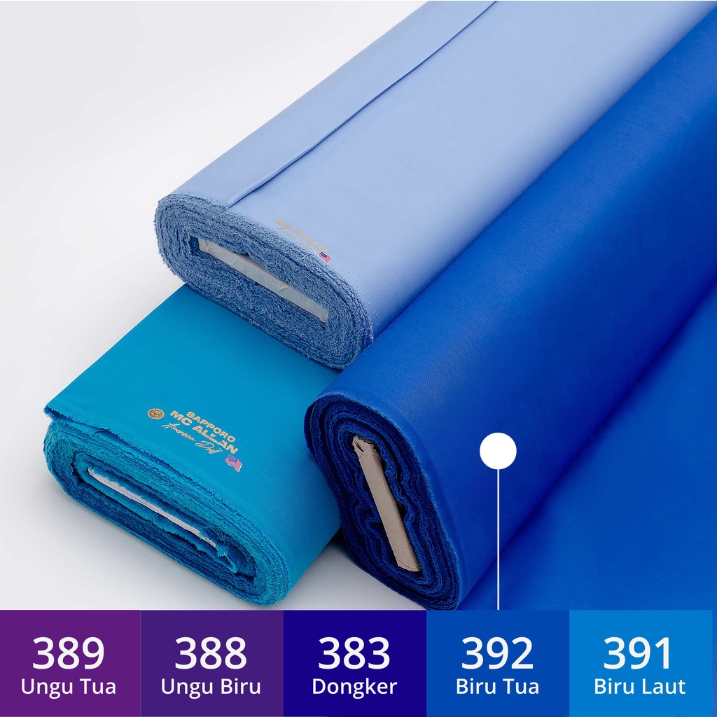 Kain American Drill Sapporo McAllan - Bahan Seragam Lapangan / PDL 1 Meter High Quality (Biru, Ungu)