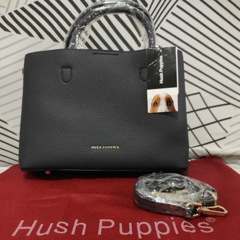 Tas Hush Puppies Ledian Top Handle Navy - Hush Puppies Ledian Bag Top Handle Size M