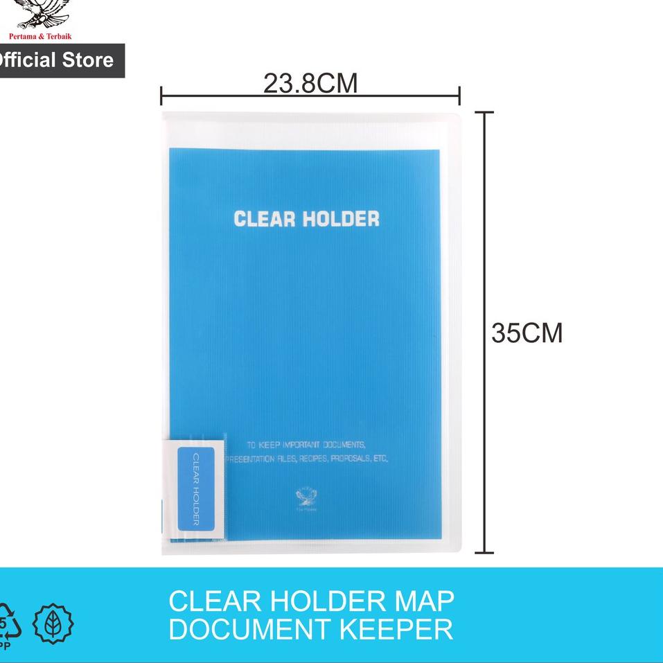 

Best Product Clear Holder/Dokumen Keeper/Display Book/Document Keeper EAGLE Warna Neon F4/FC 10 Pocket