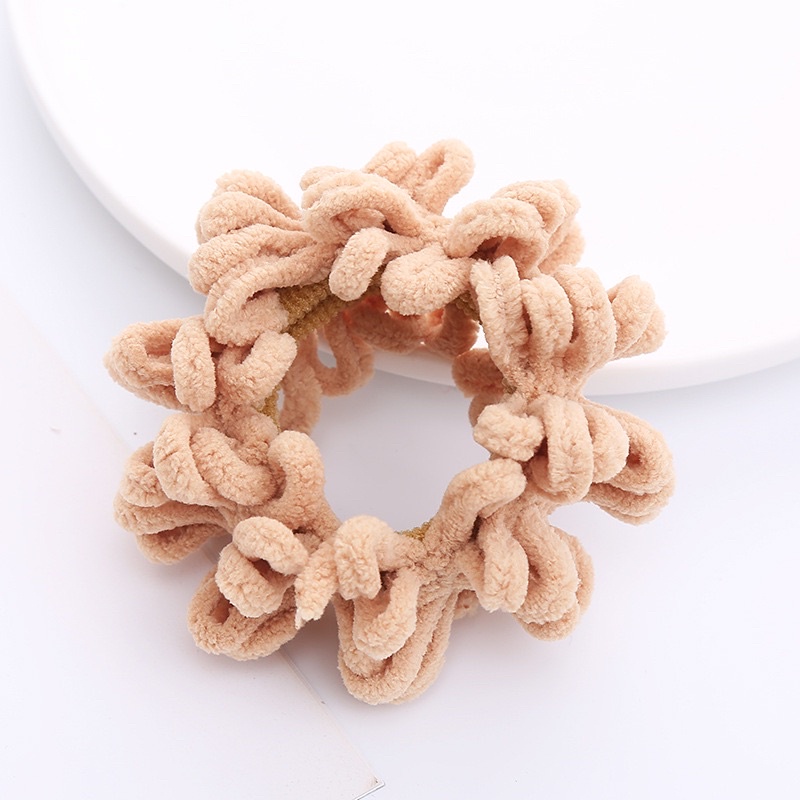 K228 - karet ikat rambut cepol scrunchie kriwil gurita kecil