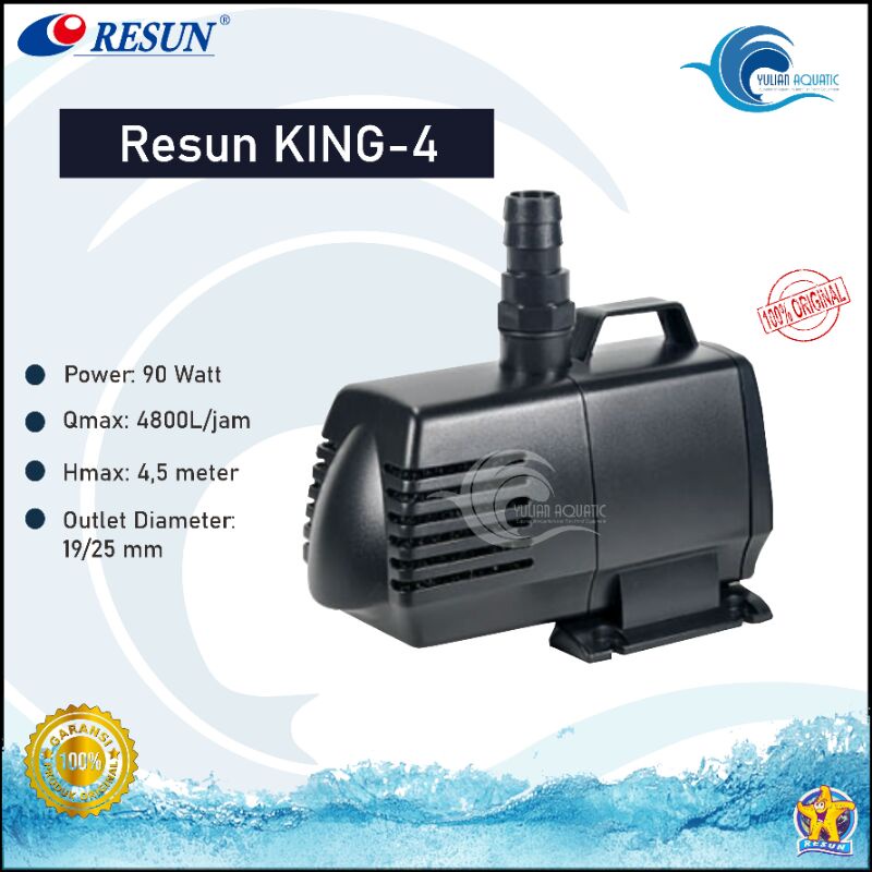 Resun King 4 Pompa Air Celup Submersible Water Pump