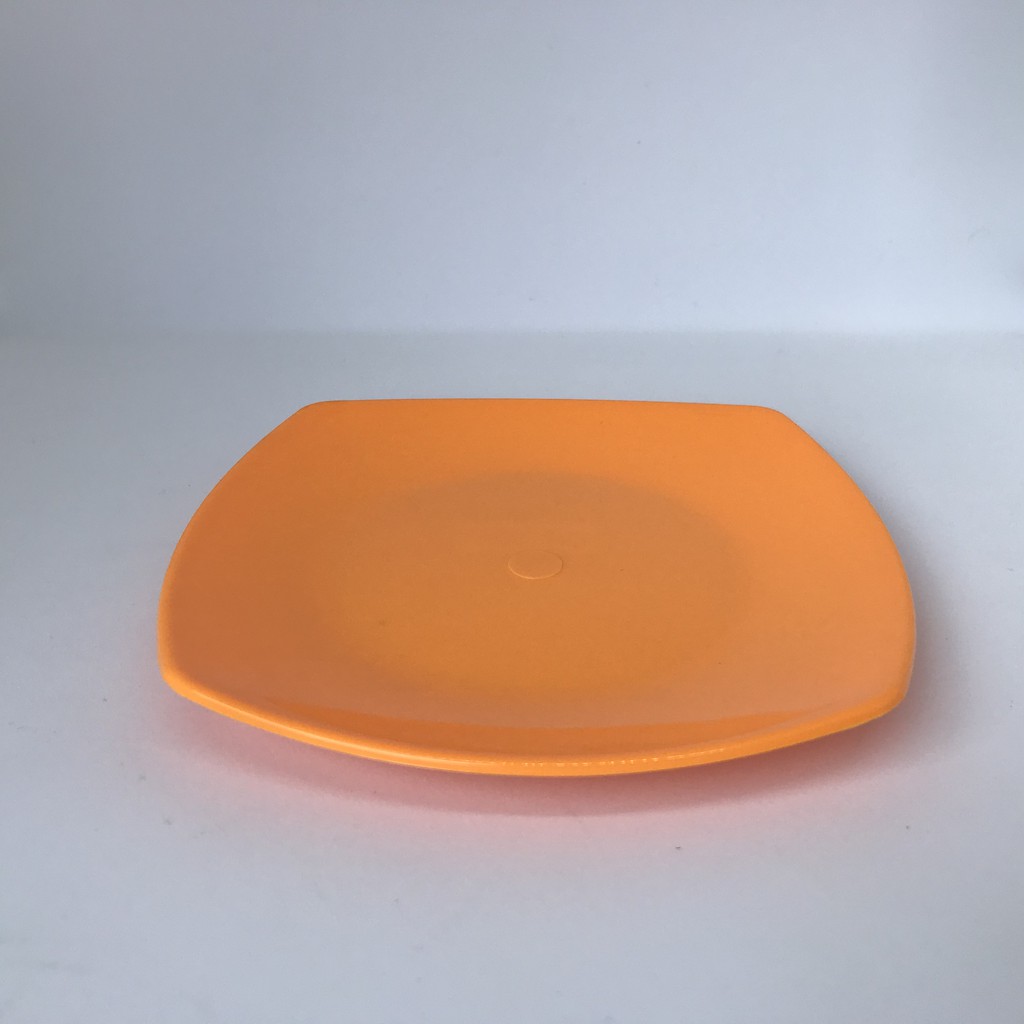 [COD] PIRING COREL FIBER MELAMIN KUALITAS PREMIUM BERBAHAN SAFE FOOD-Orange (Kecil)