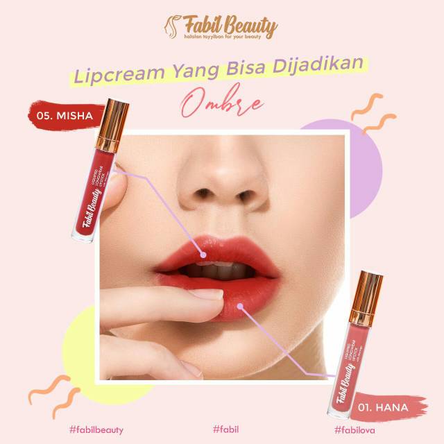 PROMO ~ (PAKET HEMAT) LIP CREAM BUNDLING  MISHA DAN HANA LIP CREAM MATTE FABIL BEAUTY LIPMATTE HALAL