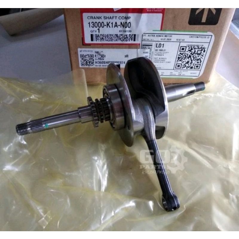 13000-K1A-N00 HGP AHM 100%  ORIGINAL KRUK AS STANG SEHER ASSY ALL NEW BEAT LED GENIO SCOOPY 2021 130