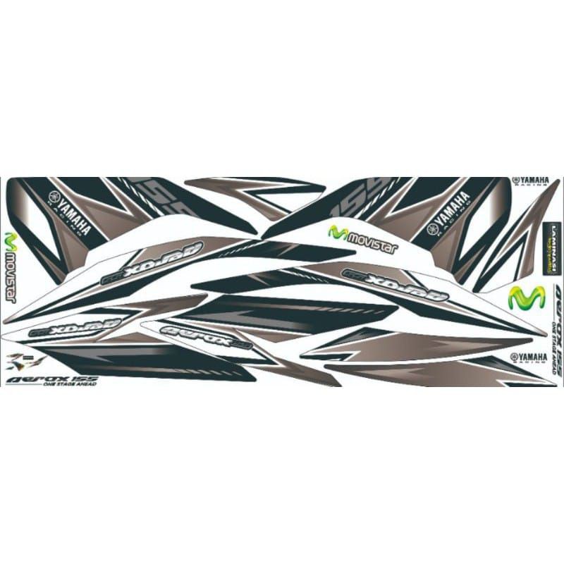 Striping Aerox 155 Variasi Yamaha Sticker Stiker Skotlet Lis Motor Lis Body Lis