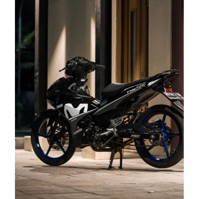 Striping Lis Sticker Yamaha MX-KING 150 MOVISTAR Y15ZR Hitam Striping Mx King Movistar Striping Mx K