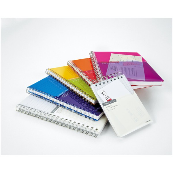 

Twin Ring Note Bi-Color B6 COLOR TAG 90sheets 7mm ruled - 22lines