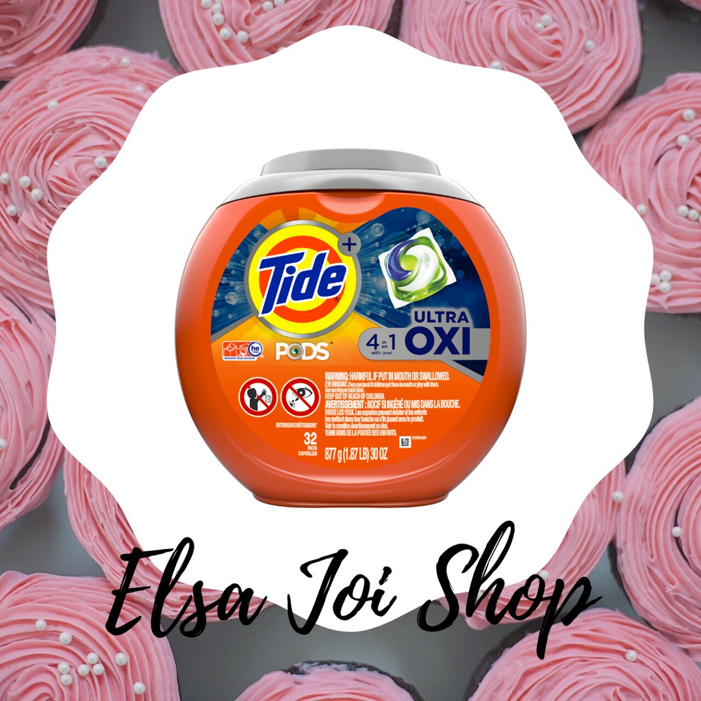 Tide Pods Plus 4 In 1 Ultra Oxi Detergent - 952 Gr