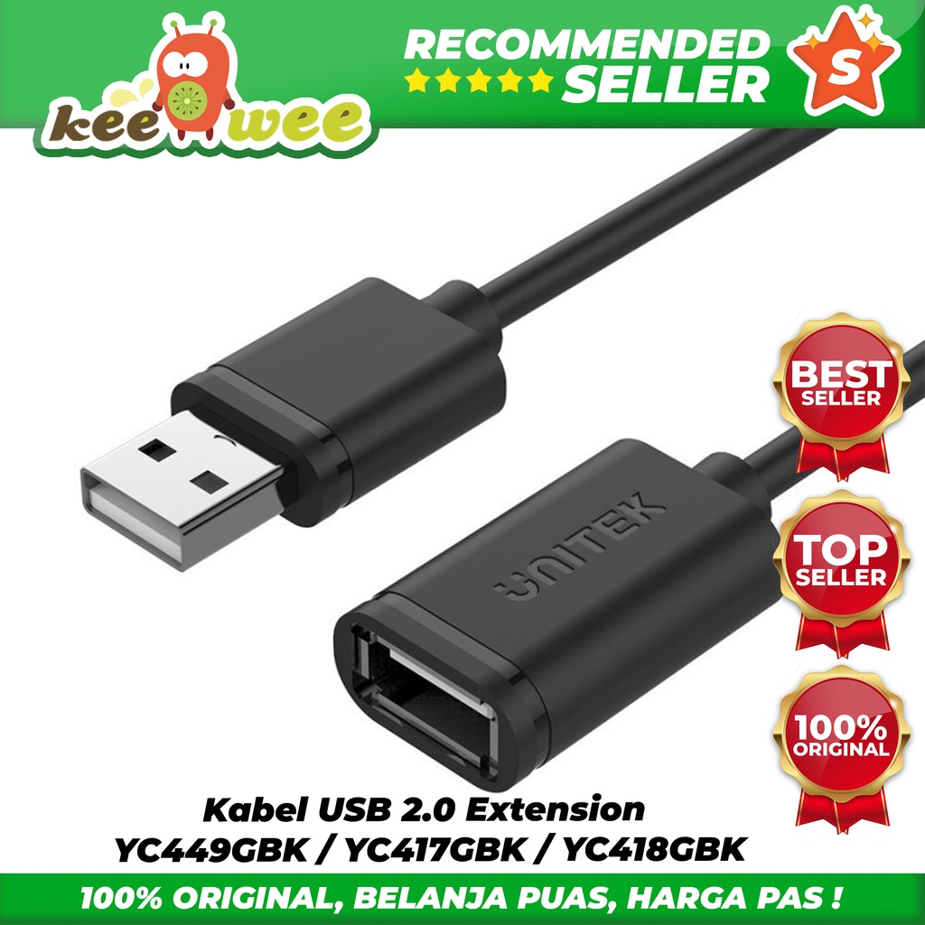 Kabel USB 2.0 Extension YC449GBK / YC417GBK / YC418GBK