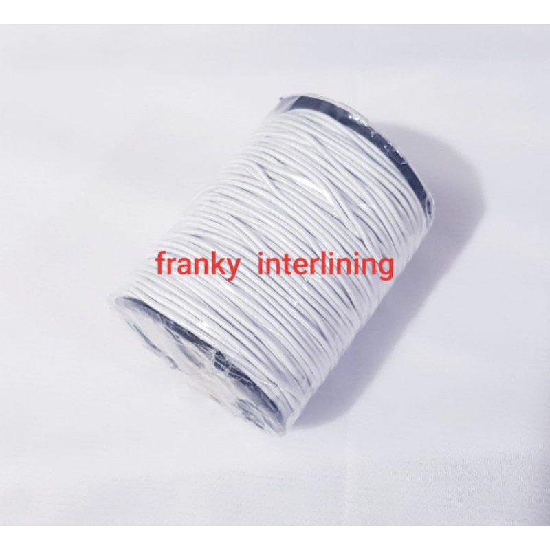 Tali Karet String Elastis 2mm Per Roll Isi 92meter ( 100yard )