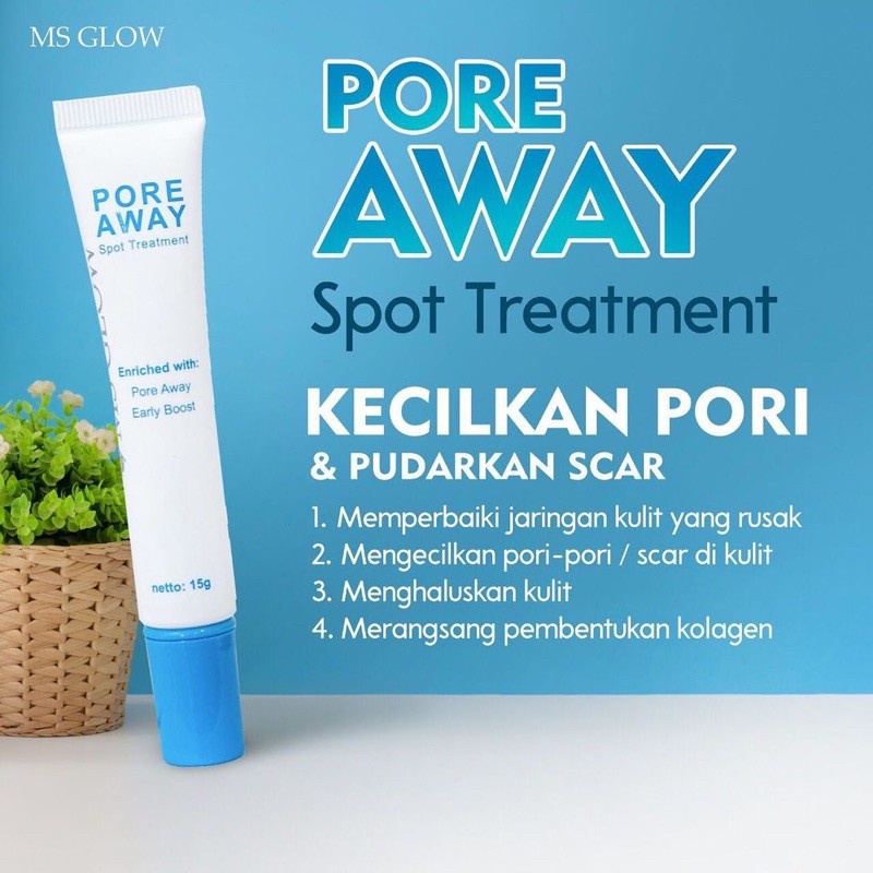 Spot Treatmen MS Glow/ darkspot/ acne spot/ poreaway/ dark spot/ jerawat /pore away/ untuk pori pori besar/untuk flek