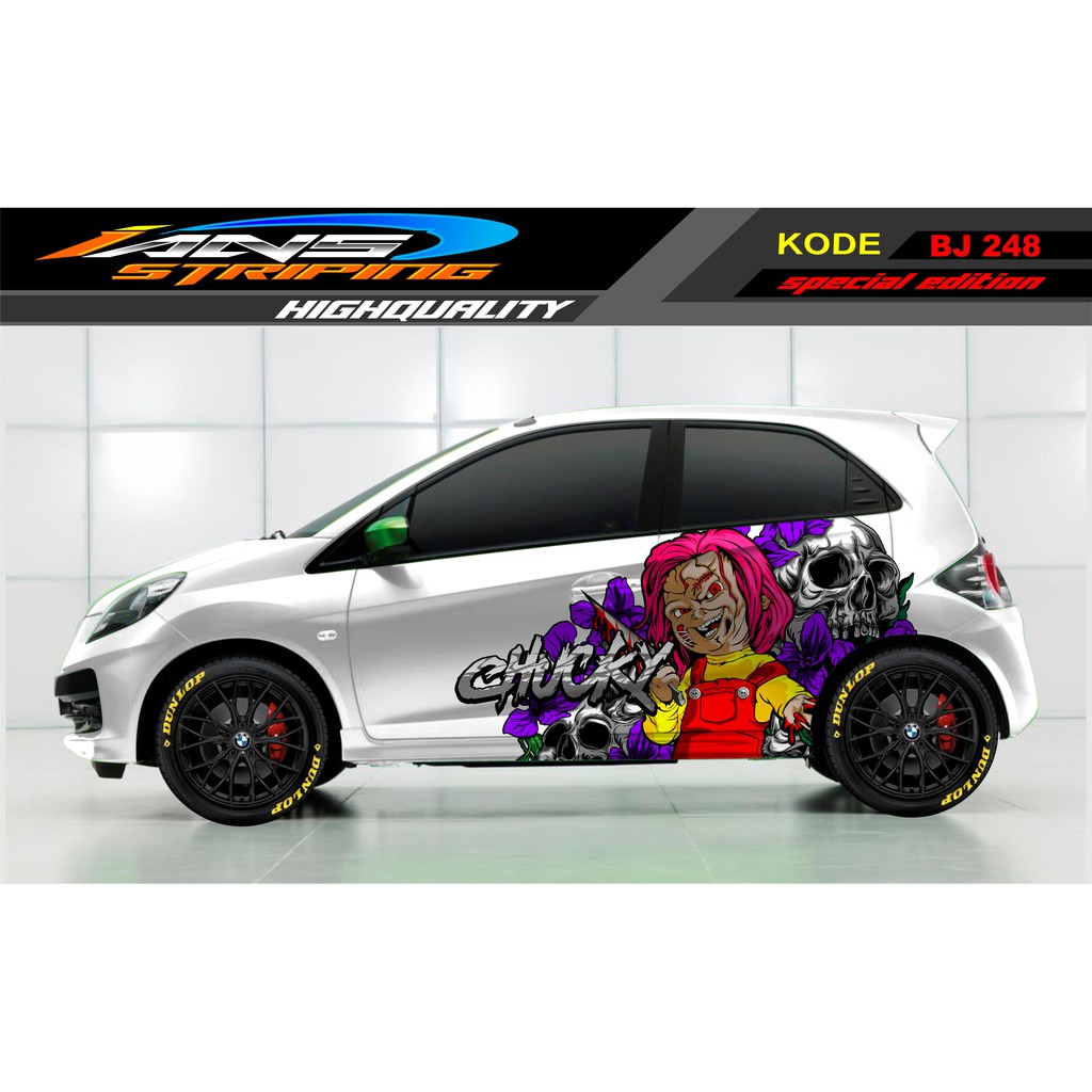 DECAL STICKER MOBIL BRIO, JAZZ, MOBILIO, AGYA, YARIS / STICKER MOBIL TERBARU