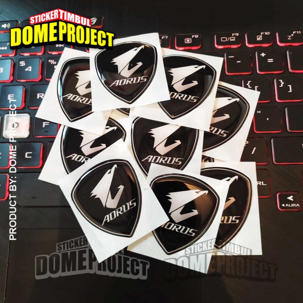 AORUS BADGE STIKER KOMPUTER STIKER PC GAMING AKSESORIES PC GAMING