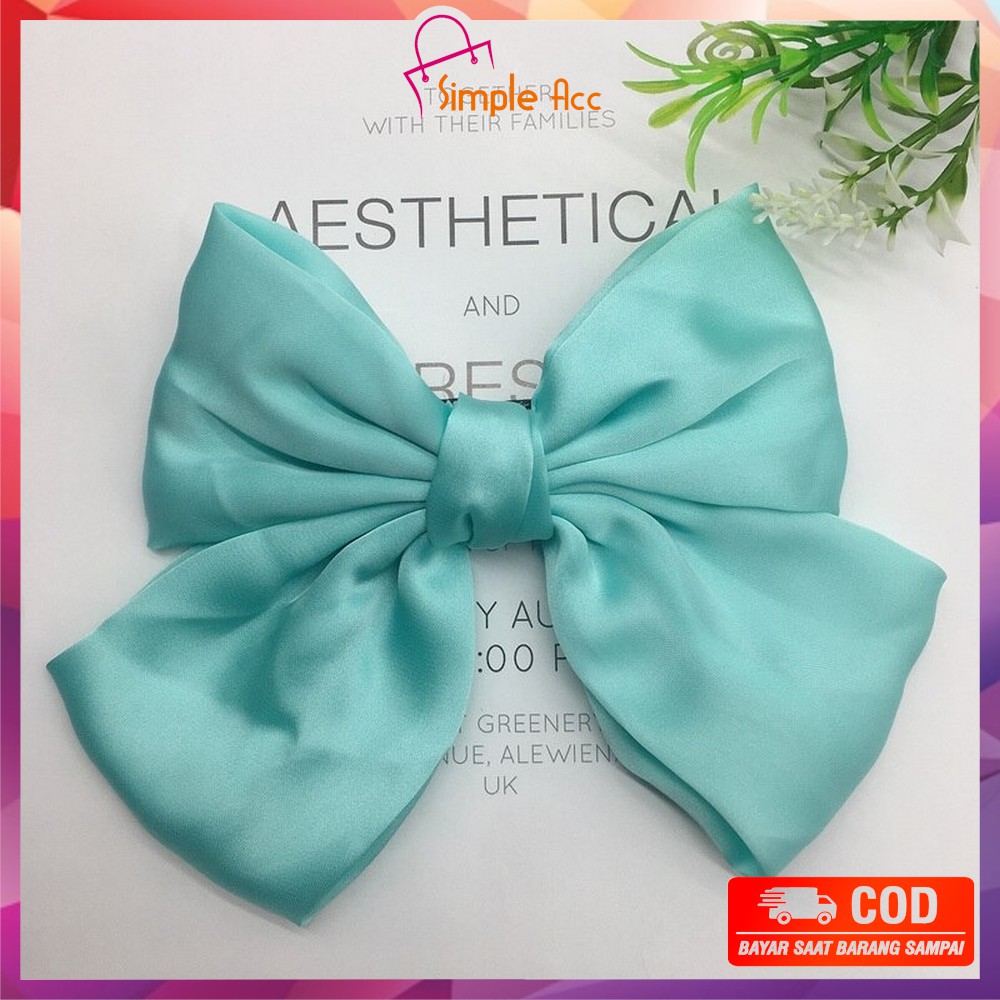 ~COD~DO-C160 Ikat Rambut Pita Besar Kuncir Rambut Hairband Aksesoris Wanita Kunciran Rambut Korea-PITA TOSCA