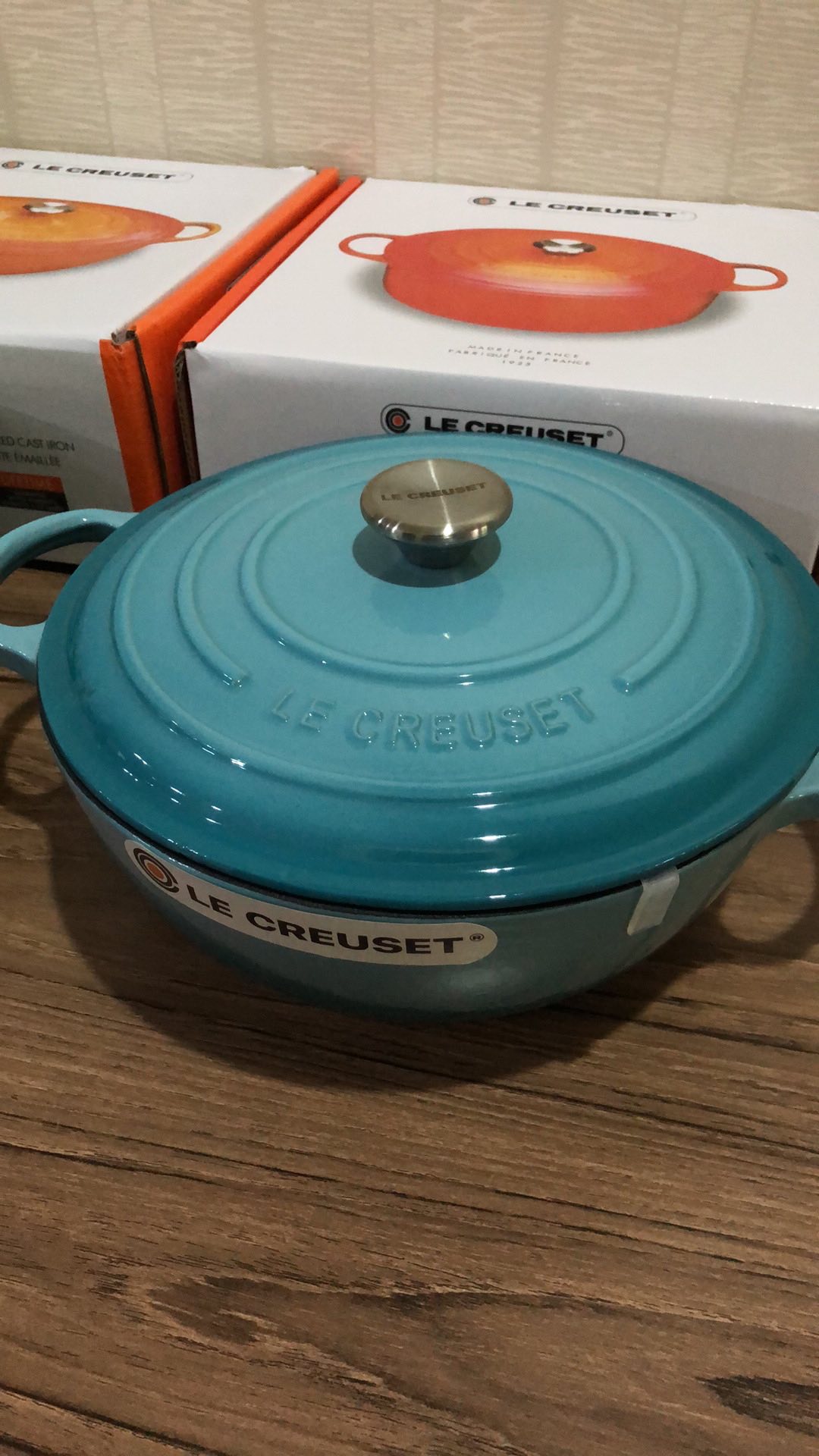 Le Creuset  Cool Color 26cm Mummy Pot Deep-fire Pot Enamel Pot Enamel Cast Iron German Braised Outside Home Pot Stew Pot Roast