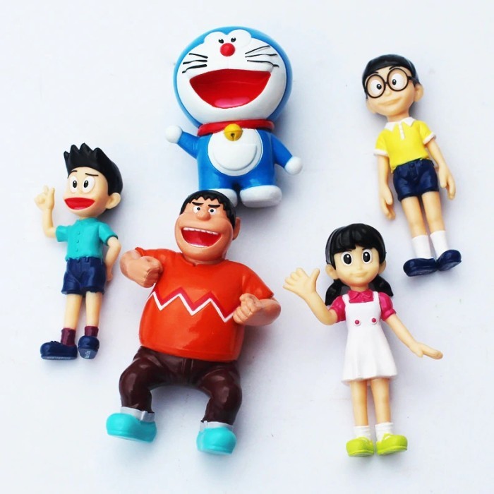 Doraemon Nobita Nobi Minamoto Shizuka Isi 5pcs/Set Action Figure