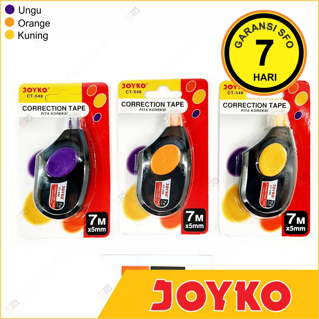 

Tipex Kertas / Joyko CT-548 Correction Tape 7 Meter