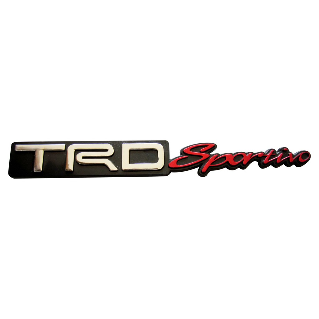 Emblem/ Logo TRD Sportivo Murah Barang Berkualitas Merah Chrome