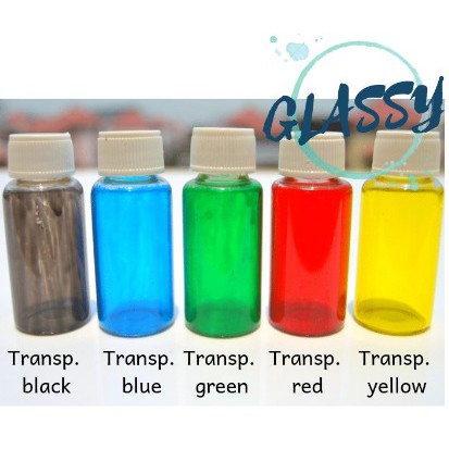 Cat Kaca Transparan - Glass Paint | merek GLASSY - bukan cat vitrail