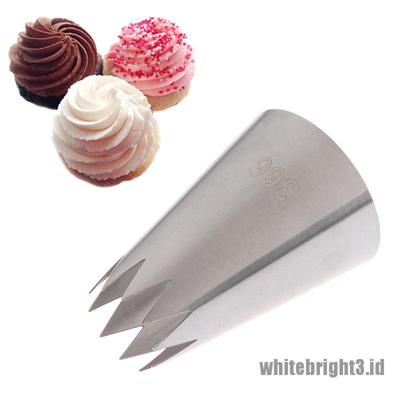 White3 Warna Putih # 366 Spuit Piping Bentuk Bintang Besar Untuk Dekorasi Kue