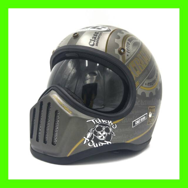 Helm Cakil HBC Dengan Inner Visor Smoke