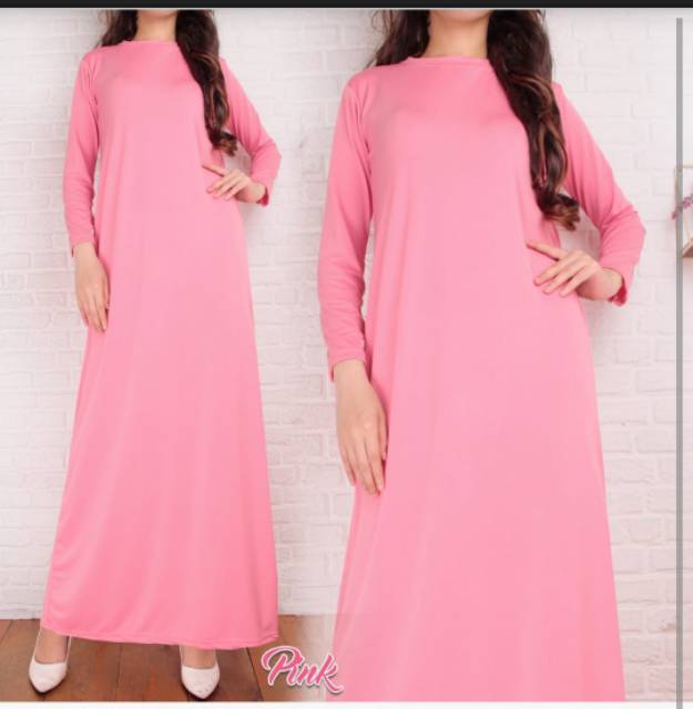 Mangset Dalaman Kaftan Dress Gamis Maxi Dress Wanita