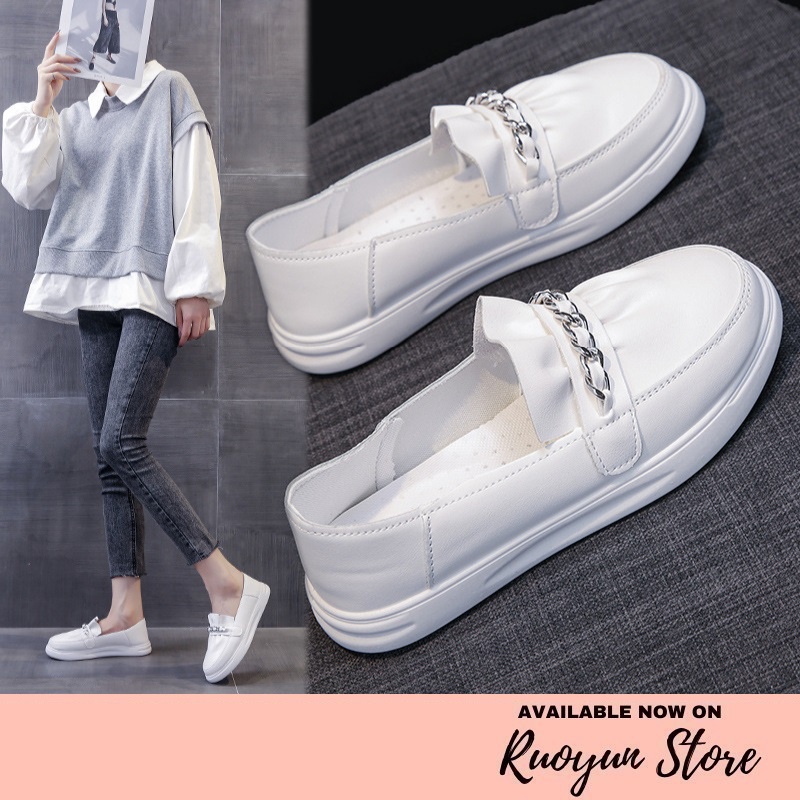 RYX - Wavy Trails Sepatu Slip-On Wanita Fashion Casual - Ori Import