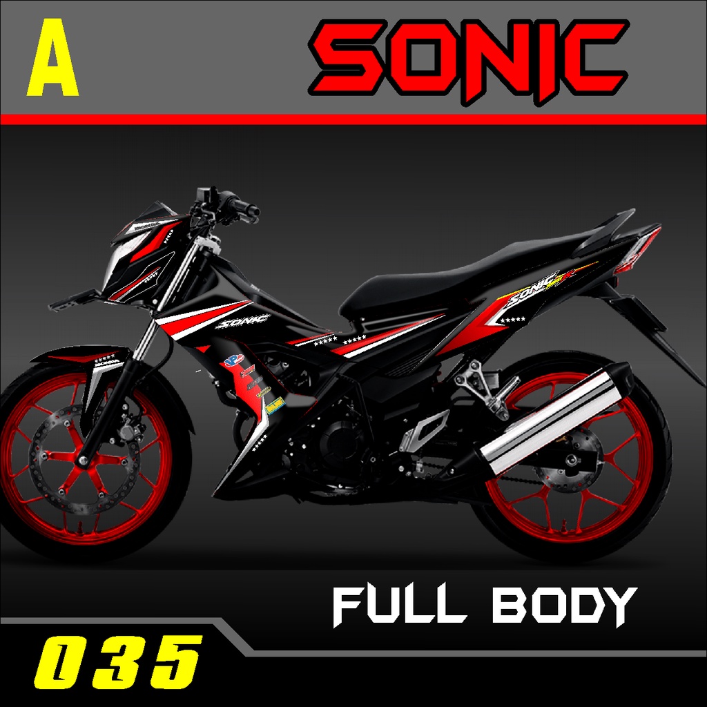 DECAL STICKER SONIC 155/DECAL SONIC/DECAL SONIC155/DECAL HONDA SONIC TERLARIS/DECAL SONIC 035