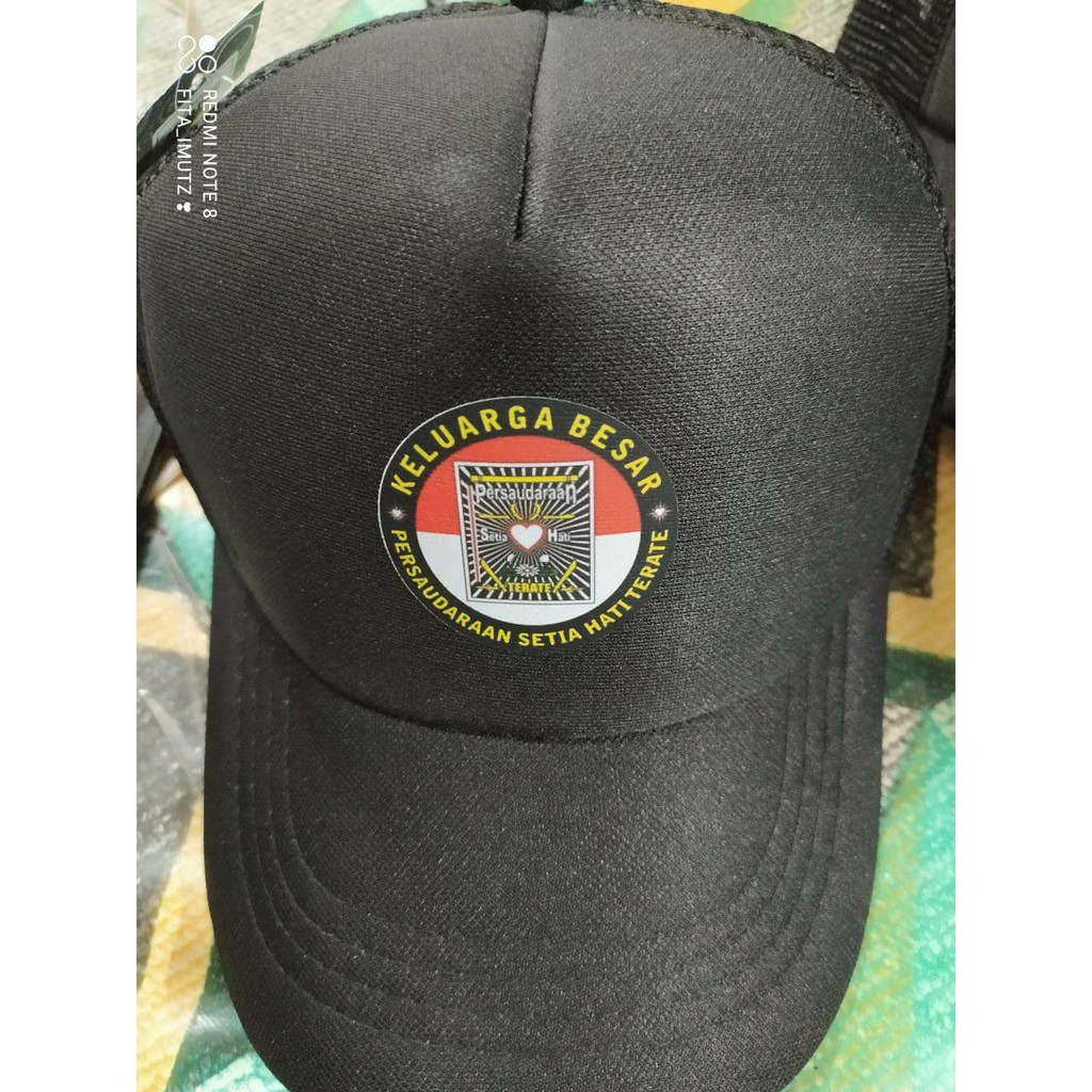 Topi logo PSHT / Topi Pria Wanita Jaring Polos Trucker Hat Dewasa Outdoor Premium / PSHT persaudaraa